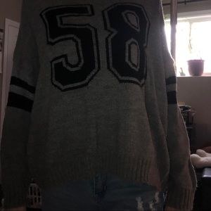 Knit sweatshirt